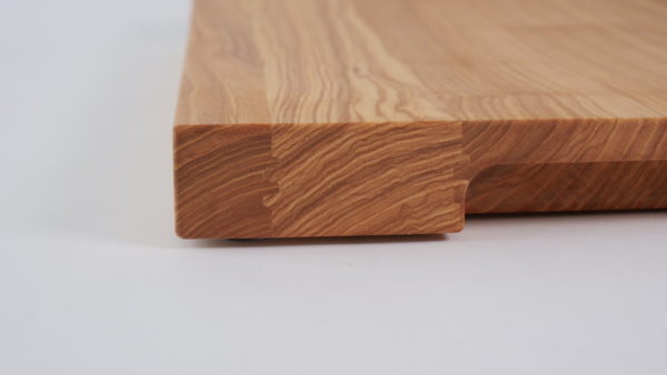 Schneidebrett Holze Esche Massivholz mit Rinne, Holzquadrat OHG